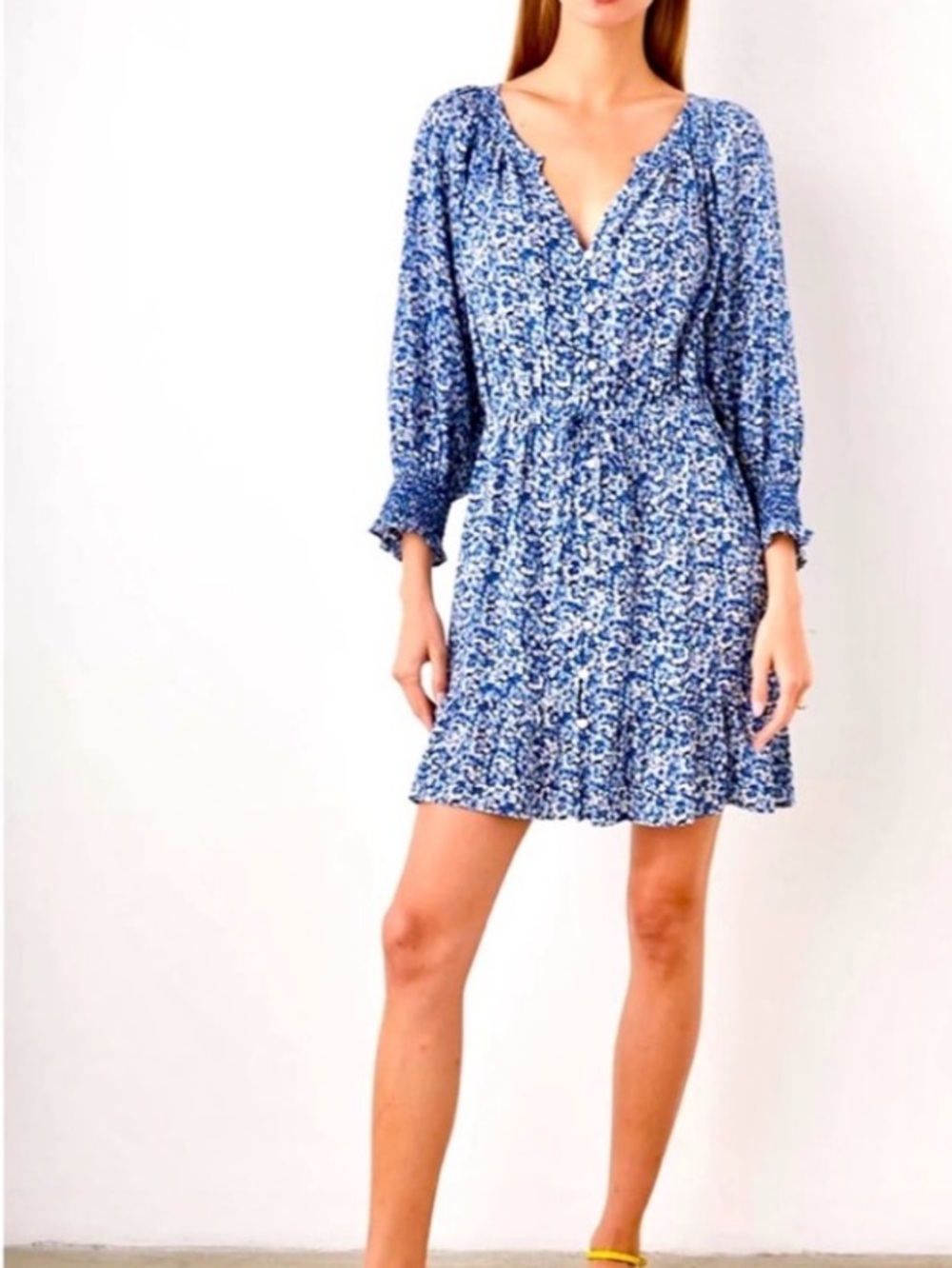 NWT‎ Women's Rails Blue Floral Eliza Dress medium